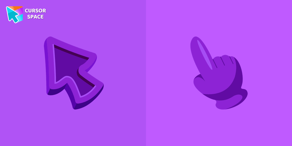 Purple cursor cursor pack